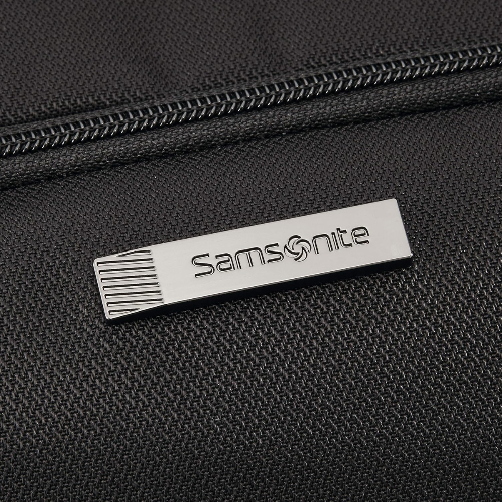 Samsonite logo on a black backpack – Best Carry-On Backpacks 2025.