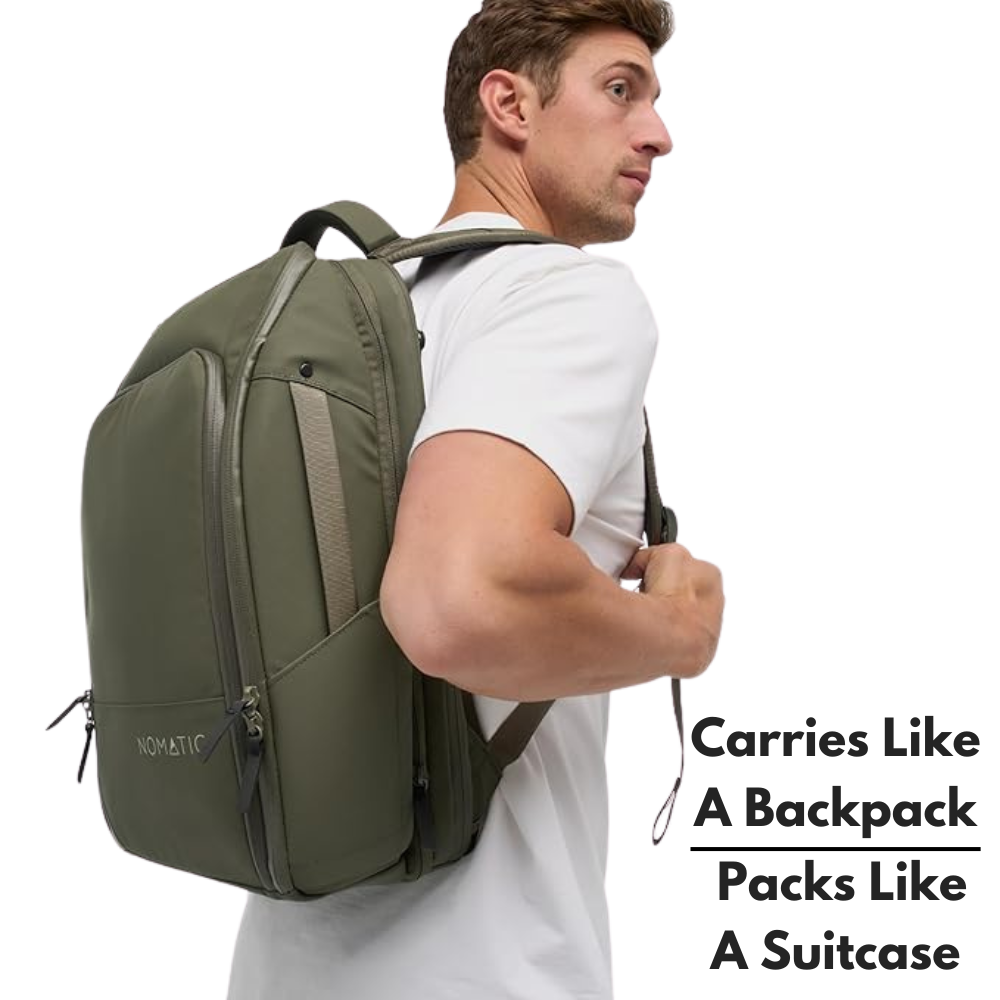 Nomatic Travel Pack in Backpack Mode - Comfortable Backpack for Travel and Hiking 2025