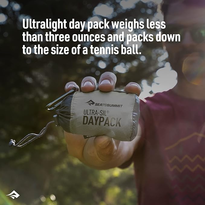 Sea to Summit Ultra-Sil Day Pack 20L – Best ultralight day pack 2025 made from Cordura nylon, water-resistant, minimalist design, perfect for travel and hiking.