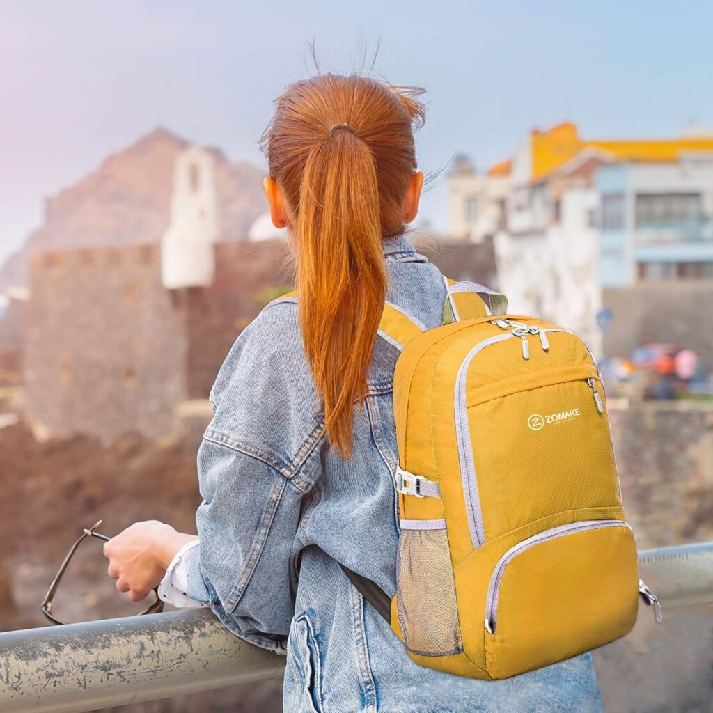 ZOMAKE Lightweight Packable Backpack 30L – Best day pack 2025 for travel and hiking, foldable and water-resistant, ideal budget carry-on backpack.